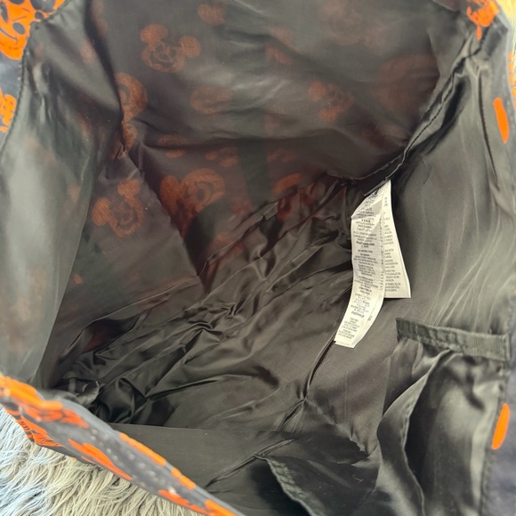 Disneyland Resort Halloween Tote Bag Mickey Pumpkin Orange Black Disney Parks - Picture 5 of 7